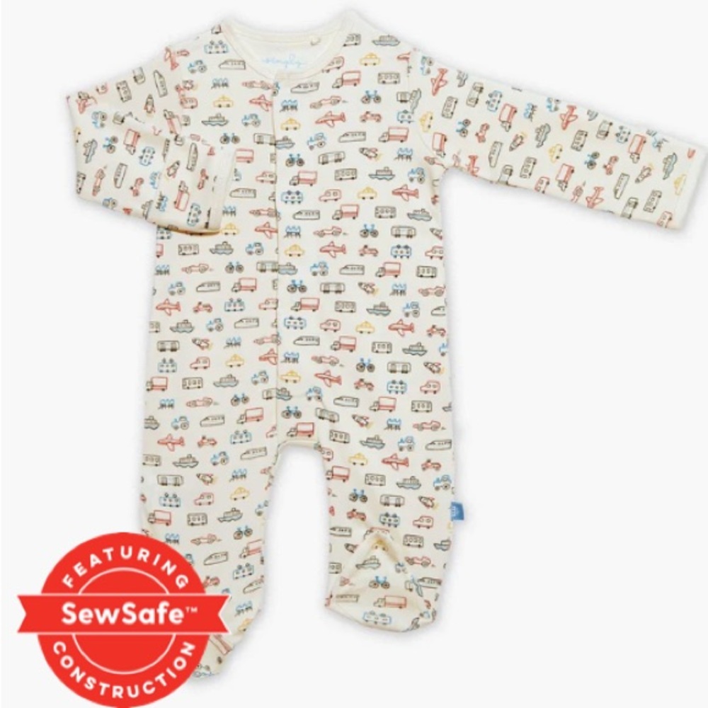 On the Go Organic Cotton Magnetic Me Onesie 0-3